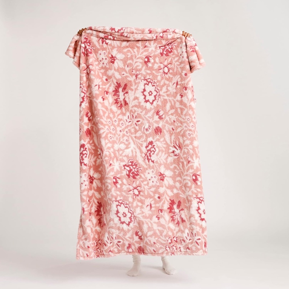 Vera Bradley Pink Floral Blanket